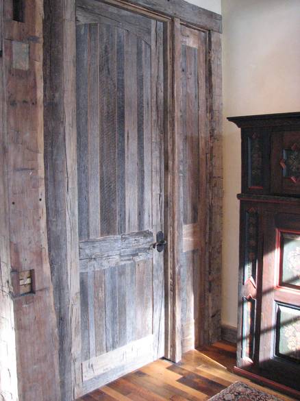 Doors Constructed with Gray Barnwood